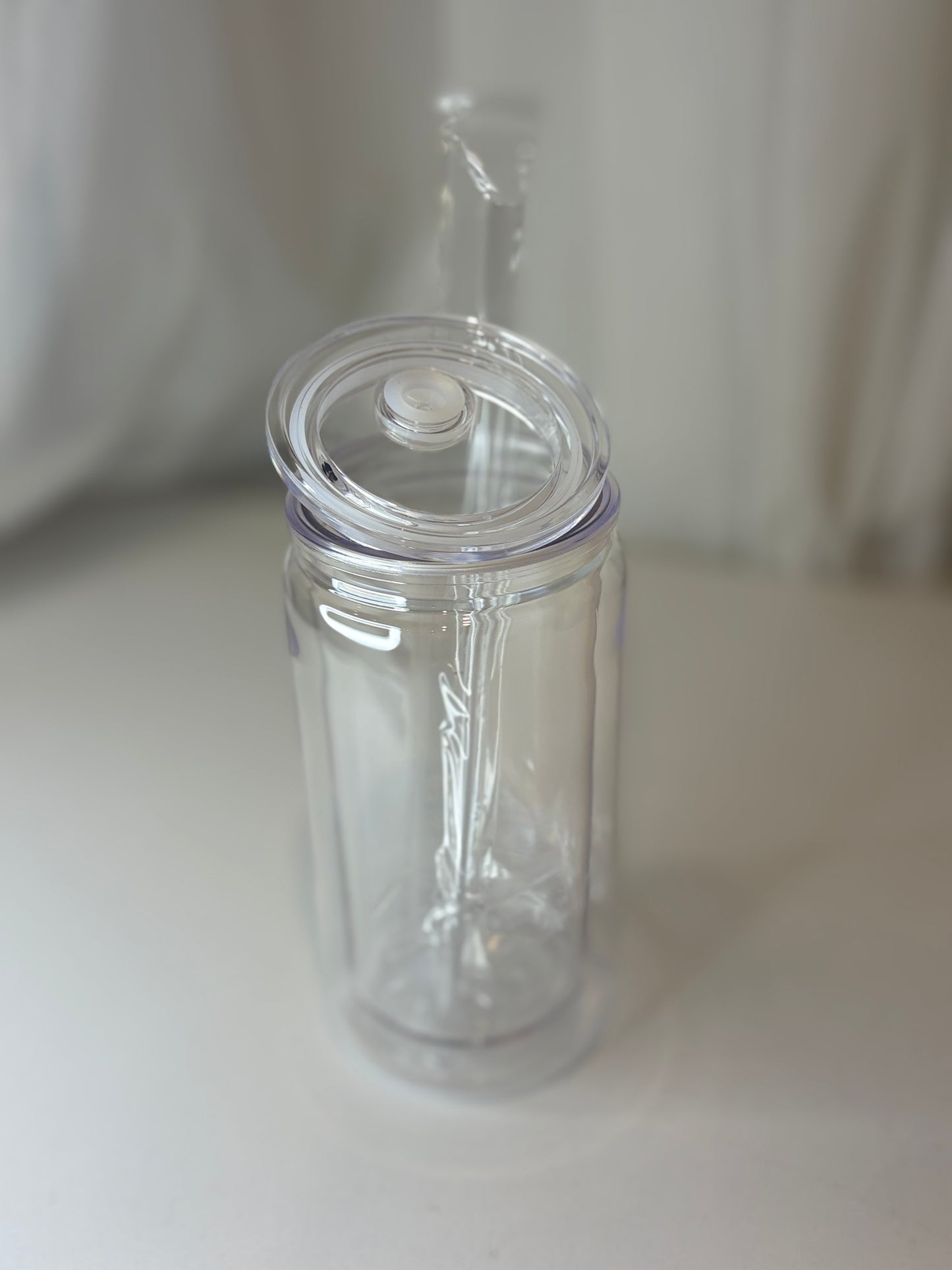 16oz acrylic snow globe tumbler
