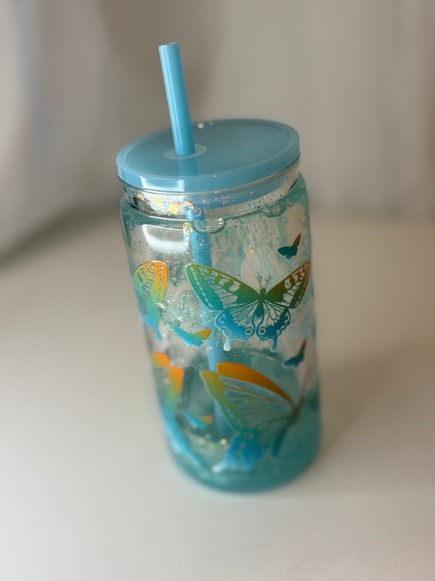 16oz snow globe tumbler