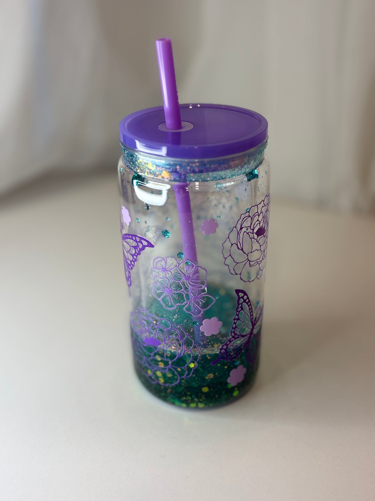 16oz snow globe tumbler