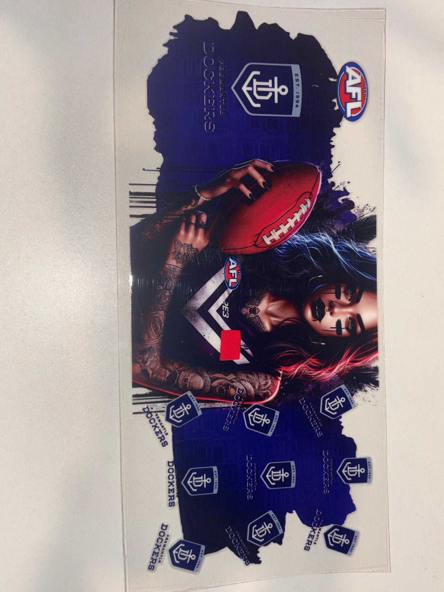 AFL with girl mascot
