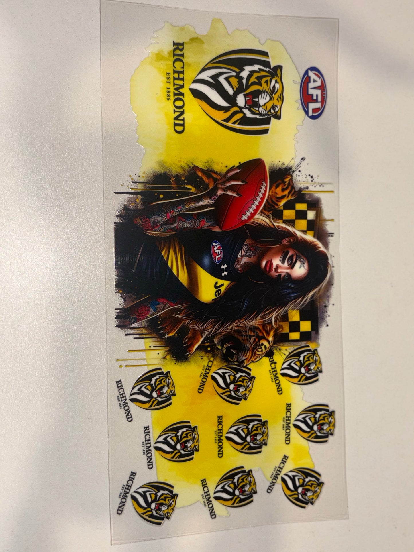 AFL with girl mascot