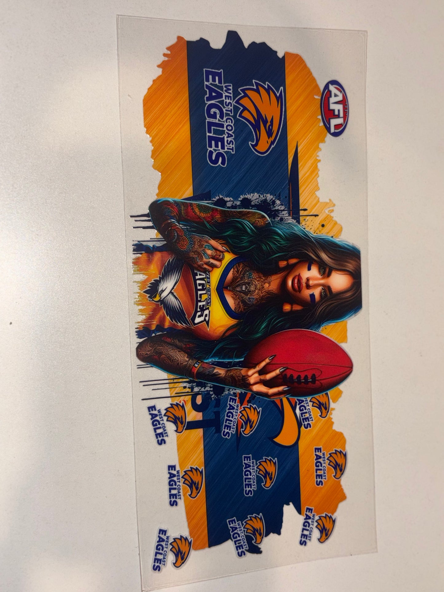AFL with girl mascot