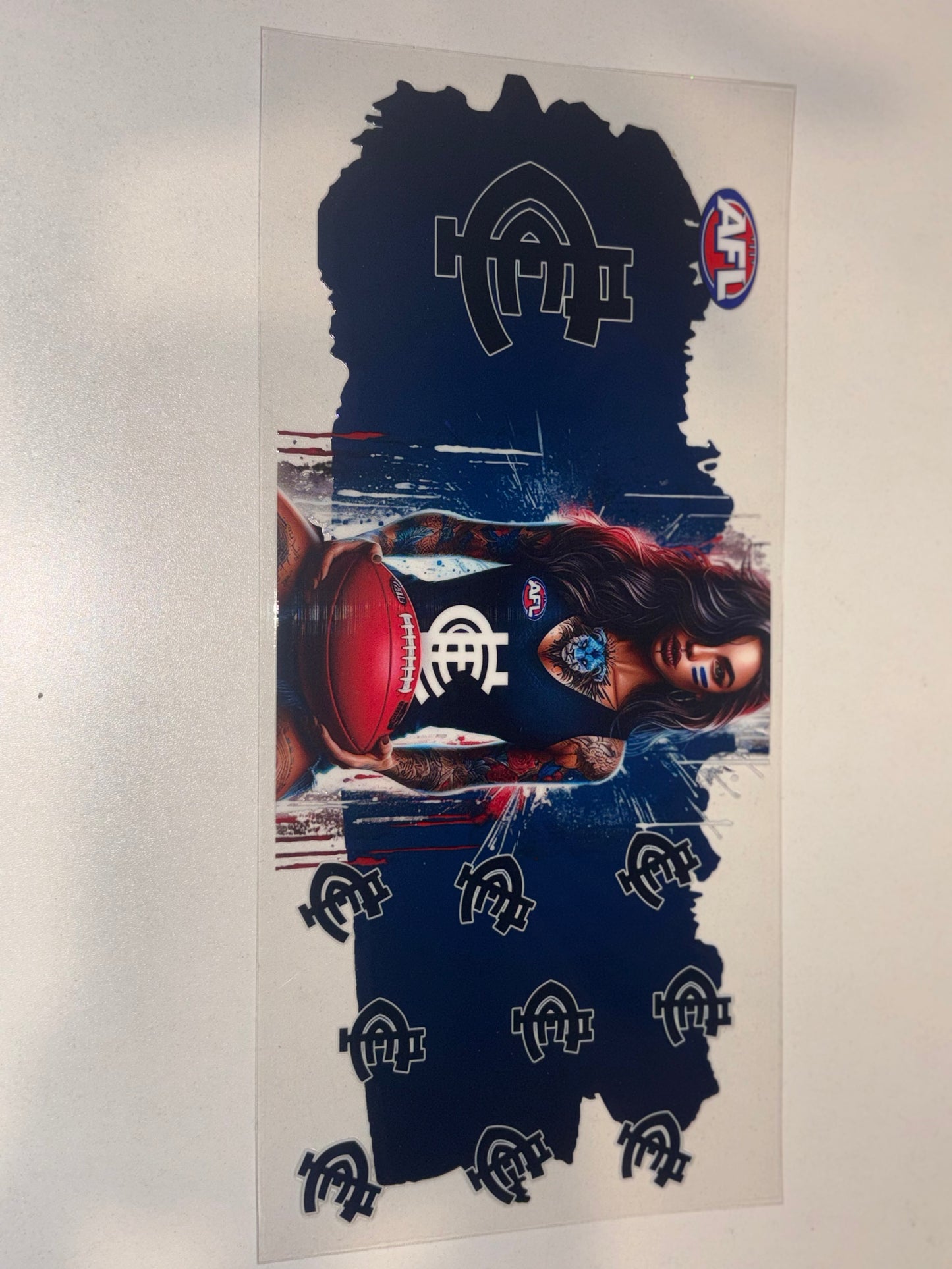 AFL with girl mascot